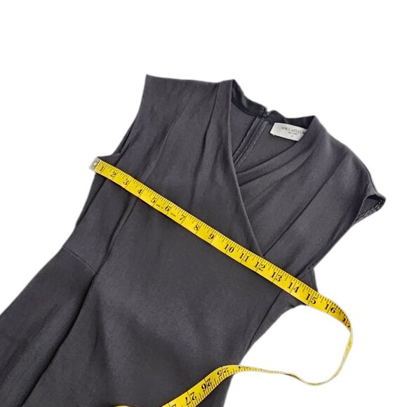 M.M Lafleur Womens Pencil Sheath Dress, Grey Black, Stretch, Office, Casual, 0 - Picture 7 of 9